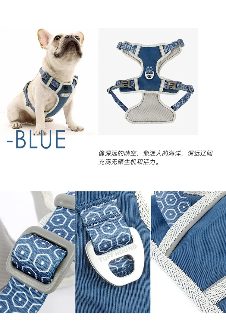 TUFF HOUND нейлон удобный бульдог жгут k9 безопасный красивый милый жилет для собак дизайн Прямая поставка Petshop