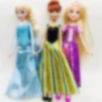 

new Original Girls Princess Long Blond Hair Princess Dolls toy Lovely doll Christmas Gift