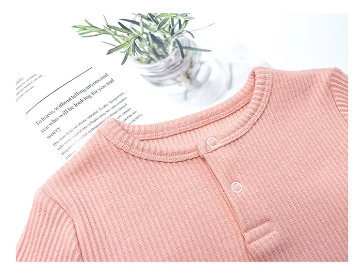 Baby Girl Clothes Set Pure Cotton Infant Boys Long Sleeve Set Sweaters+Pants 2pcs Warm Thread Pit Jerseys Kids Clothing Outfits