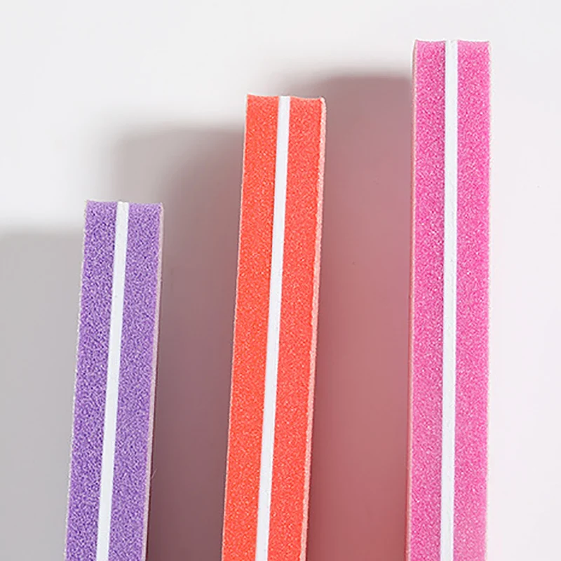 1 шт. ромбовидная Губка шлифовальная пилка для ногтей формирование шлифовки сглаживающий мягкий файл розовый синий цветной дизайн ногтей DIY инструмент дизайна