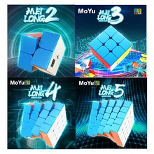Кубик Moyu Meilong 2x2x2 3x3x3, 4x4x4, 5x5x5, волшебный куб, MEILONG 3x3 Скорость Cube 2x2x2 куб 3x3x3 куб 4x4x4 куб Moyu 5x5 Magic cubo