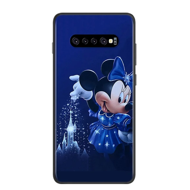 kawaii phone case samsung Soft Black Cover Minnie Mouse For Samsung Galaxy S22 S21 S20 FE Ultra S10 S10e Lite S9 Plus Pro Phone Case samsung cute phone cover