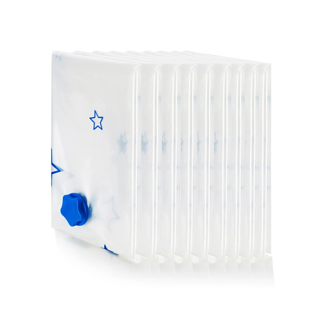

6 Pcs 80X60cm/100X80cm/120x100cm Vacuum Bag Wardrobe Organizer For Clothes Cotton Quilt Storage - Transparent