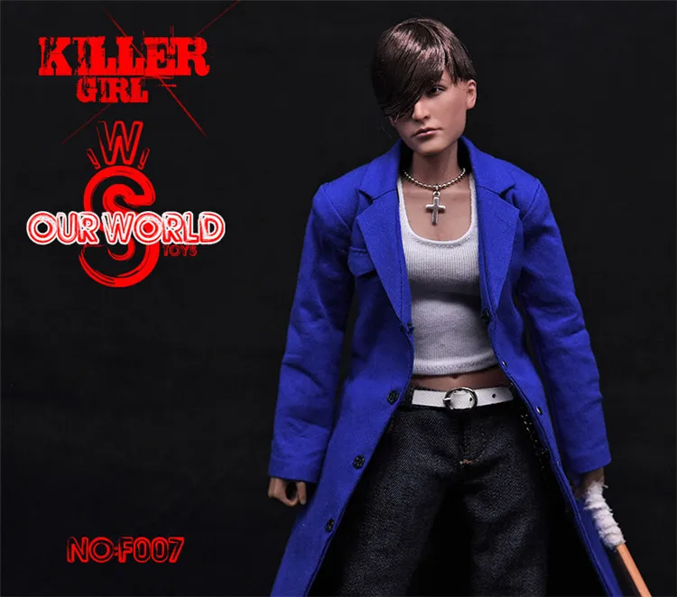 1:6 масштаб коллекционная Женская фигурка Bad girl killer 1" фигурка Ультра гибкая кукла пластиковая модель игрушки