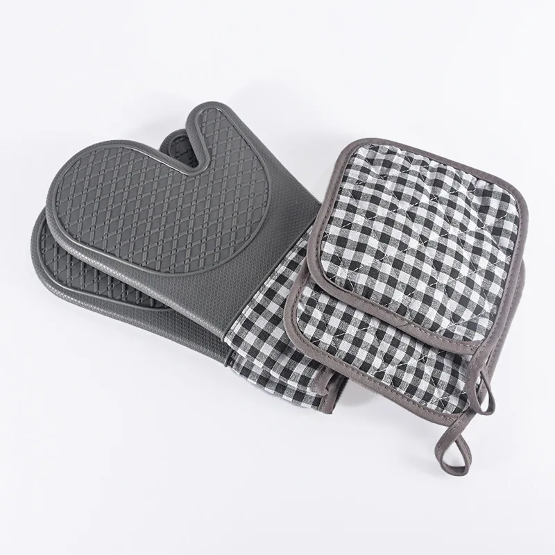 2 шт. Прихватки с термостойкий Коврик защитный печь Перчатки костюм удлиненный и