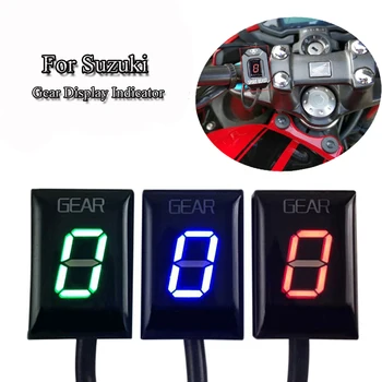 

GSXR 600 750 1000 GSX650F SV650 C50 Motorcycle Digital Gear Indicator Ecu Plug Mount LED Gear Display Indicator 6 level Speed