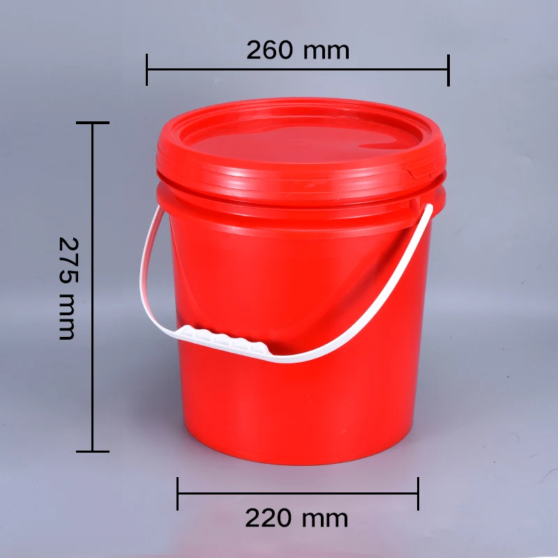 Plastic White Buckets Handle + Lids - 2L 5L 10L - Small and Large