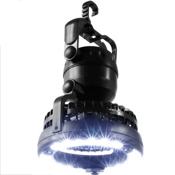 

2 Mode 18 LED Tent Light 2 In 1 Camping Ceiling Fan Light Hanging Tent Lamp Lantern Outdoor Tent Light Fan