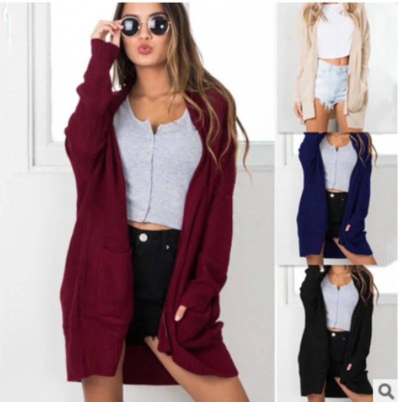 

LEH Autumn Winter Women Cardigan Knit Coat Regular Sleeve Knitwear Cardigan Large Size Sweater Cardigan Female Elegant Coat