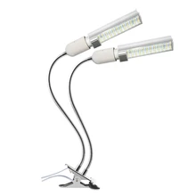 Светильник для выращивания, 60 Вт полноспектральная лампа для выращивания, двухголовый светильник для выращивания растений, сменная лампочка для комнатных растений, 3 режима переключения