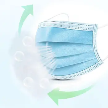 

3 Layer Dust Mask 50pcs Mask Disposable Mouth Face Mask Facial Safety Protective Cover