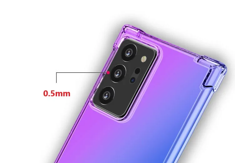 100Pcs/lot Wholesale Shockproof Gradient Soft TPU