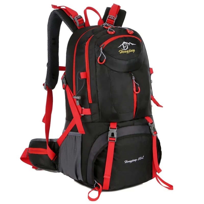Black 40/50/60L большой Ёмкость Пеший Туризм рюкзак Для мужчин Для женщин уличные горные ботинки для скалолазания, спортивный рюкзак, рюкзак для отдыха и путешествий - Цвет: Black