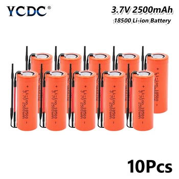 

18500 Li-ion Battery 3.7V 2500mAh Batteries electronic cigarette rechargeable high-discharge + DIY Linie With Connection Wires