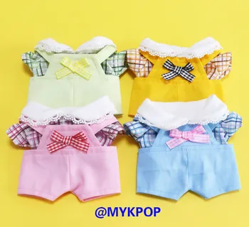

[MYKPOP]KPOP Dolls Clothes: Bib Overalls for 20cm-tall KPOP Doll, KPOP Fans Collection SA19090801