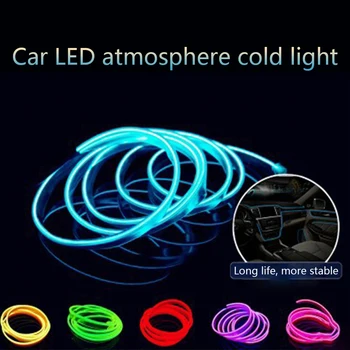 

CARCTR 1m/3m Car Led Light LED Strips Car Atmosphere Lamp Decoration Strip 12V Universal Instrument Panel Modified Light Lines