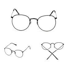 Винтажные мужские и женские очки с круглой оправой, прозрачные очки с полной оправой, оптические очки