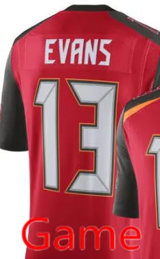 Мужские Джерси#3 Jameis Winston 13 Mike Evans 28 Vernon Hargreaves 22 Doug Martin Vapor Untouchable Limited футбольные майки - Цвет: Game Jersey