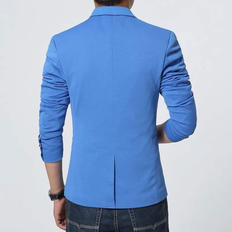4 Colors Hight Quality Mens blazers Jacket New Arrivals 3XL 4XL 5XL 6XL Masculino One Button