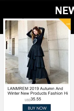 LANMREM, новинка, осенне-зимнее модное шерстяное клетчатое пальто с длинными рукавами и лацканами, большие размеры, PA963