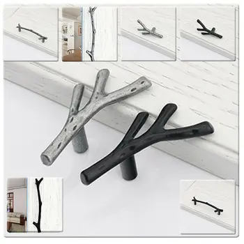 New Fashion Tree Branch Cabinet Handle Kitchen Cupboard Closet Furniture Drawer Pull Knob