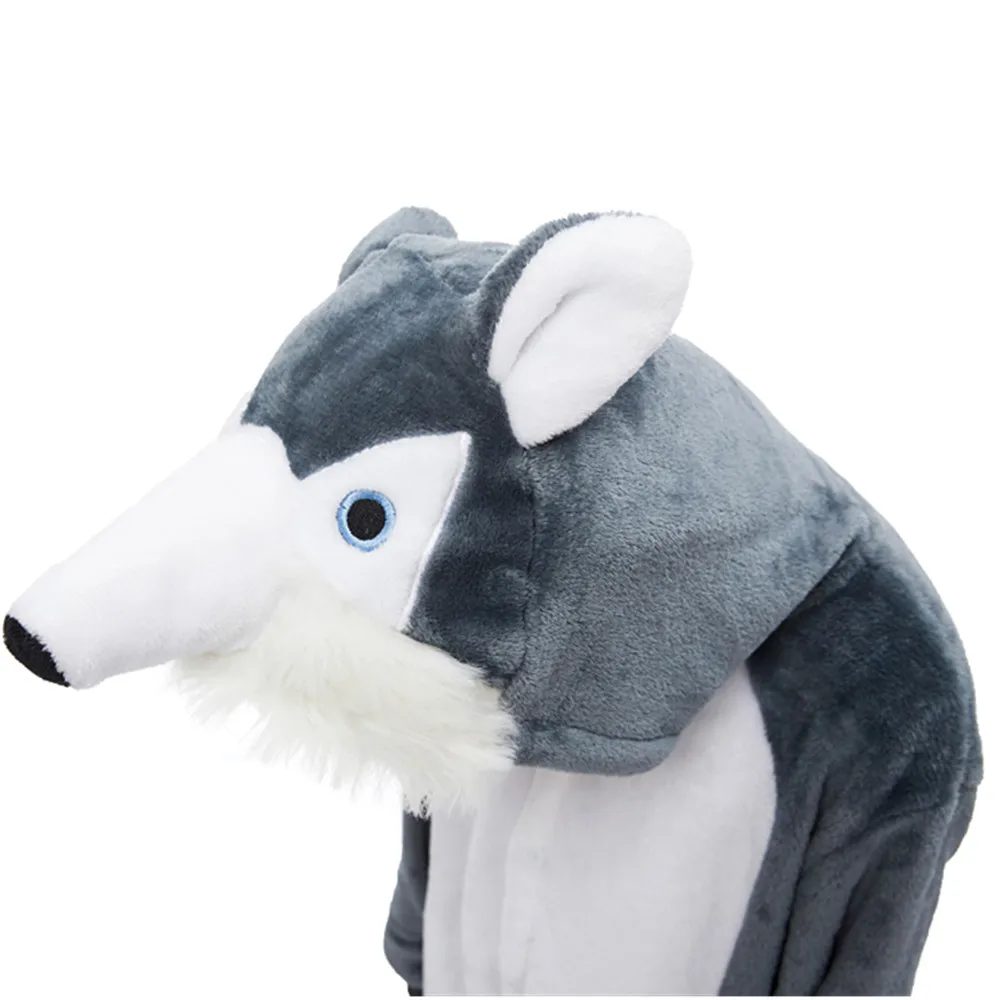 cosplay unisex kids Winter pajamas hooded animal cartoon pajamas Jumpsuit female sleepwear wolf shark Halloween party costume cosplay unisex kids Winter pajamas hooded animal cartoon pajamas Jumpsuit female sleepwear wolf shark Halloween party costume