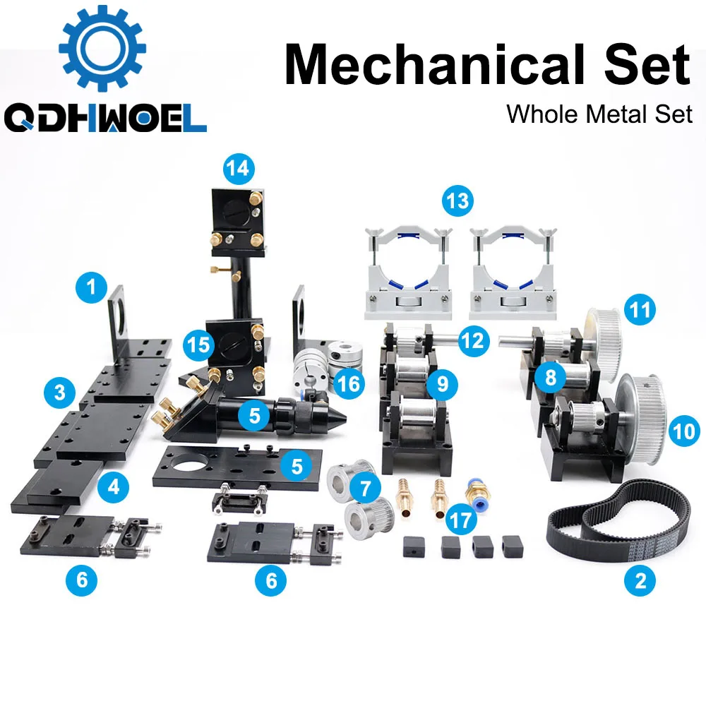 Laser Cutting Machine Spare Parts Set Single Head For 6090 1390 1410