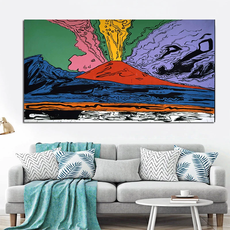 Картина маслом для домашнего декора ANDY WARHOL Vesuvius постер и печать настенные