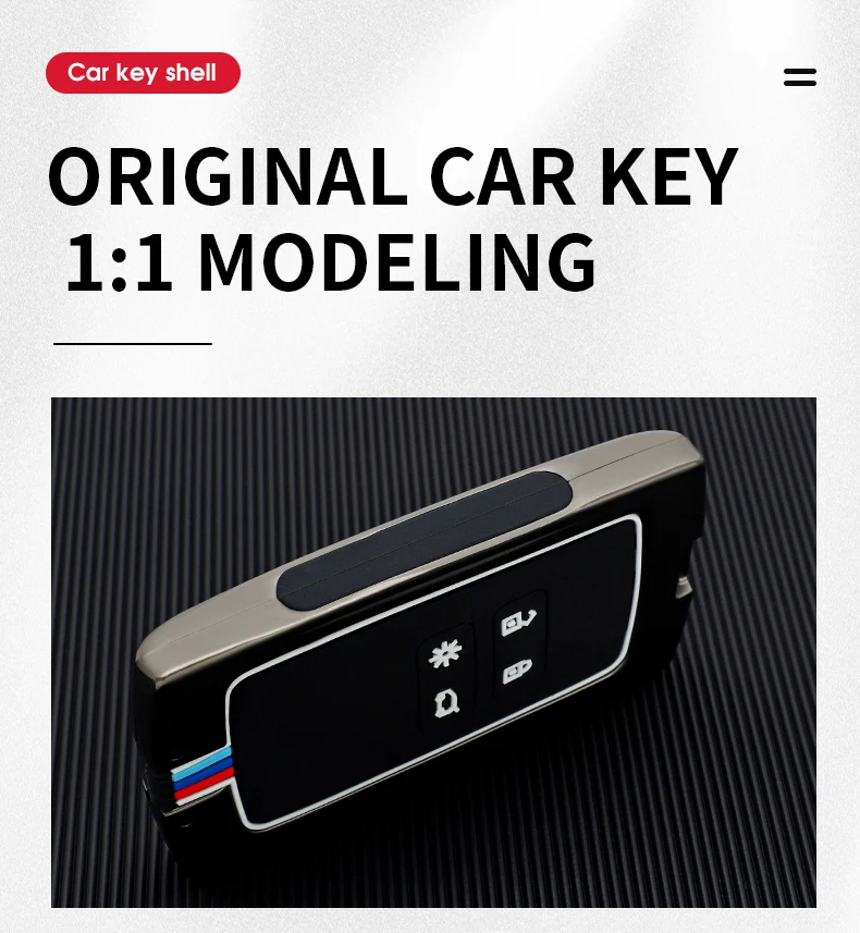 Copri chiave per auto in lega di zinco per catena portachiavi con copertura chiave in Silicone Renault Kadjar Megane Koleos QM5 QM6 2016 2018 - Hfeea987e2b1d46d8b0e2dee3affeba4ca