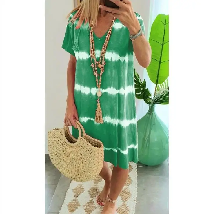 Женское Повседневное платье для женщин Лето 2020 женские платья с коротким рукавом