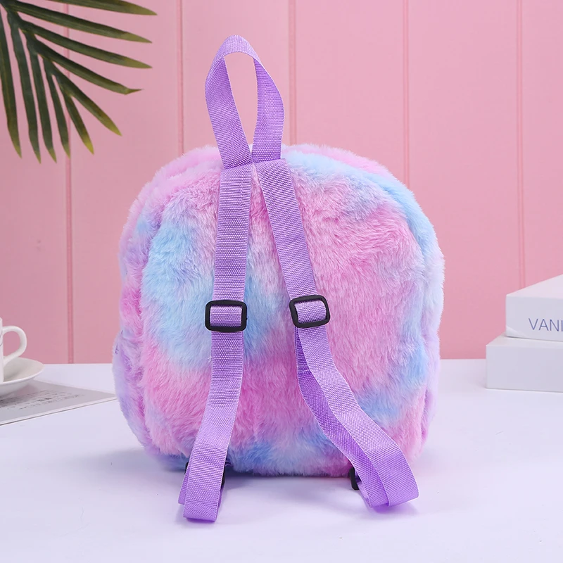 Colorful Unicorn Plush Backpack