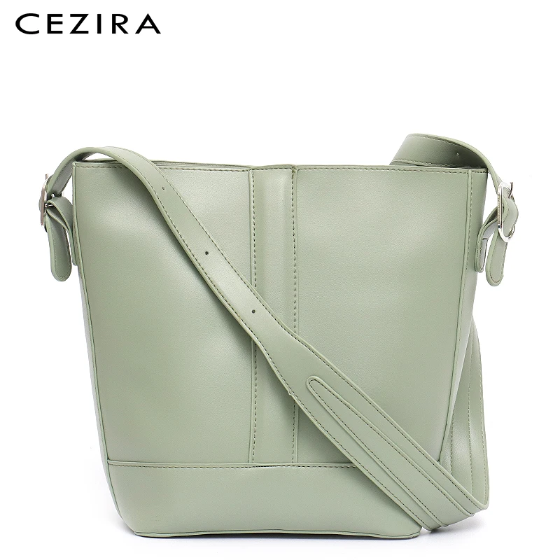 vegan leather bucket bag