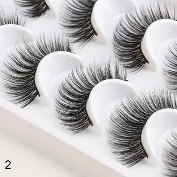 

14 Pairs Faux Sable Hair Long Thick Eyelashes Extension Cosmetics Makeup Tool