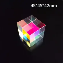 45*45*42 мм куб света креативный подарок оптическая популярная научная Подгонянная Призма цвет