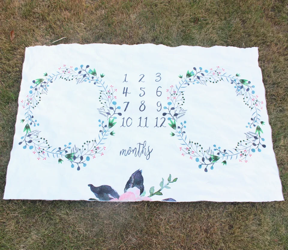 milestone blanket for twins