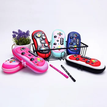 

Game Pencil Case Leather Hard Shell Game Machine Pen Box Pencil Bag Stationery Box with Pencil Holder School Supplies Kids Gift