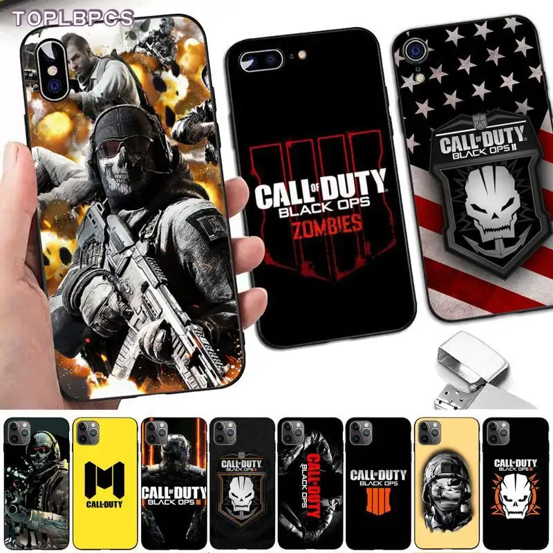 Чехол для телефона TOPLBPCS CALL OF DUTY GAME iPhone 8 7 6 6S Plus X 5S SE 2020 XR 11 12 pro XS MAX|Бамперы| |