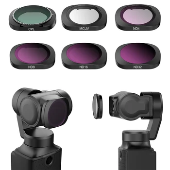 

Lens Filter Set MCUV CPL ND4 ND8 ND16 ND32 Filter for Xiaomi FIMI PALM Gimbal Camera Accessories