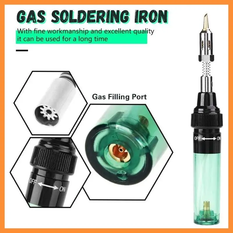 1300 Celsius Butane 4 In 1 Portable Soldering Iron Kit Welding Pen Burner Blow Torch Gas Soldering Iron Cordless Butane Tip Tool best soldering iron for electronics