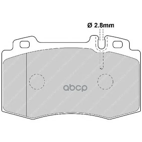 Fdb1426_=769 00=571961b!Колодки Дисковые П Mb W163 3.5-5.0/4.0cdi/W220 2.8-6.0/3.2cdi 98 Ferodo Fdb1426 Ferodo арт. FDB1426