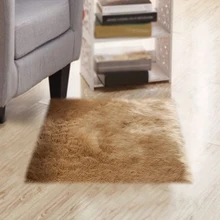 1 xлохматый простой мягкий пушистый спальня искусственный мех поддельные овчины ковры моющиеся ворсистые