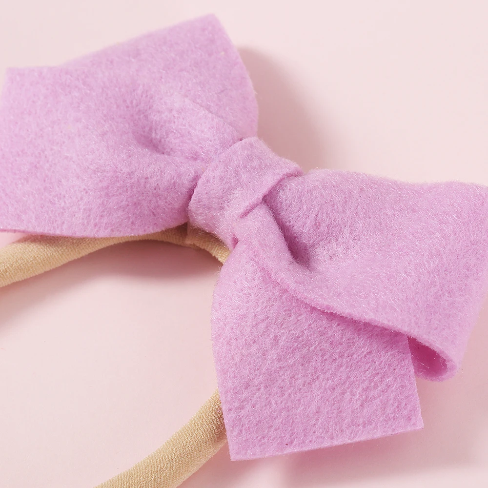 10pcs/lot 30 color Handmade Kids Bow Headbands solid environmental hairwear Fashion Soft Girls Kid Boutique Hair Accessories