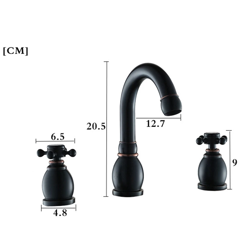  Hot and Cold Water Kitchen Sink Faucet Copper Water Mixer Tap - 4000335311798