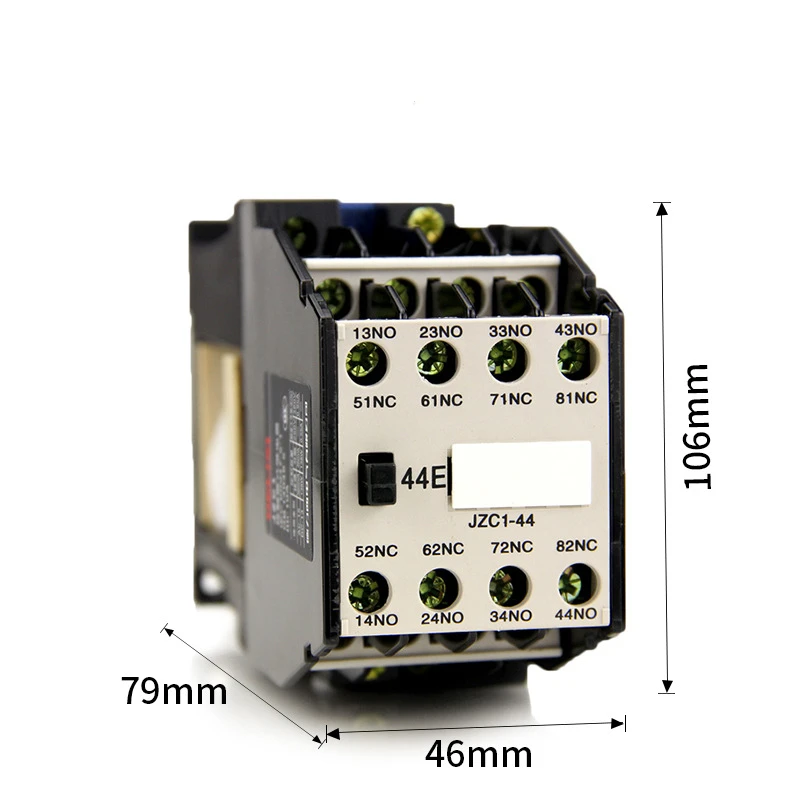 JZC1-22E 44E 53E AC Contator тип реле DC24V 36V 220 V 380V AC24V 36V 220 V 360V бобина 3 фазы 3 Pólo 4NO+ 4NC