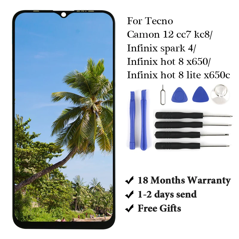 10pcs LCD For TECNO Camon 12 cc7 kc8 Screen Digitizer high Quality Replacement Assembly | Мобильные телефоны и аксессуары