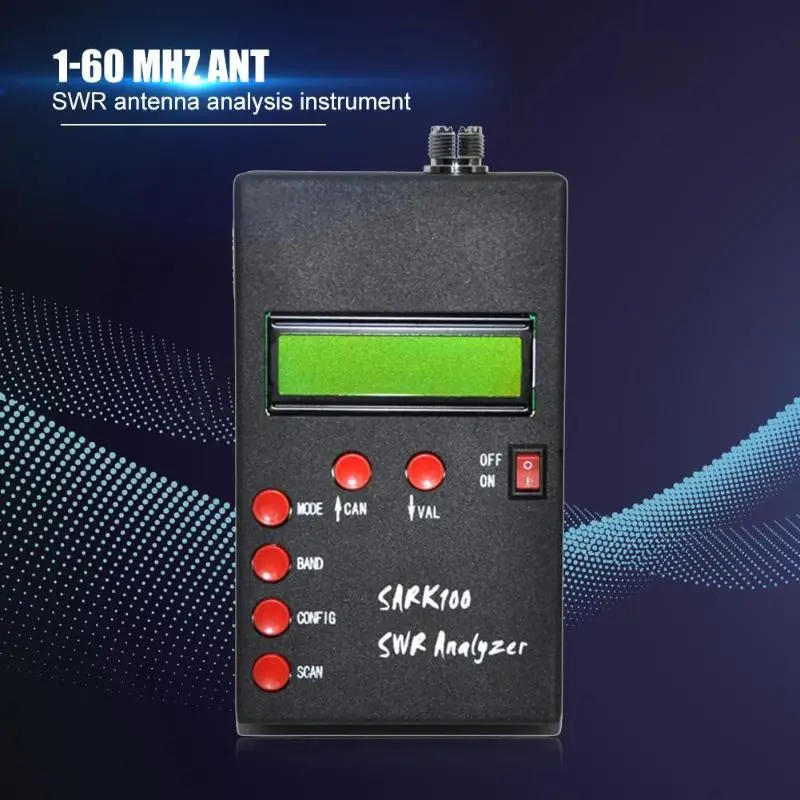 

Hot Sale 1-60MHz Shortwave SWR Antenna Analyzer Meter Tester Impedance Measuring Tool Measuring Antenna Analyzer Meter