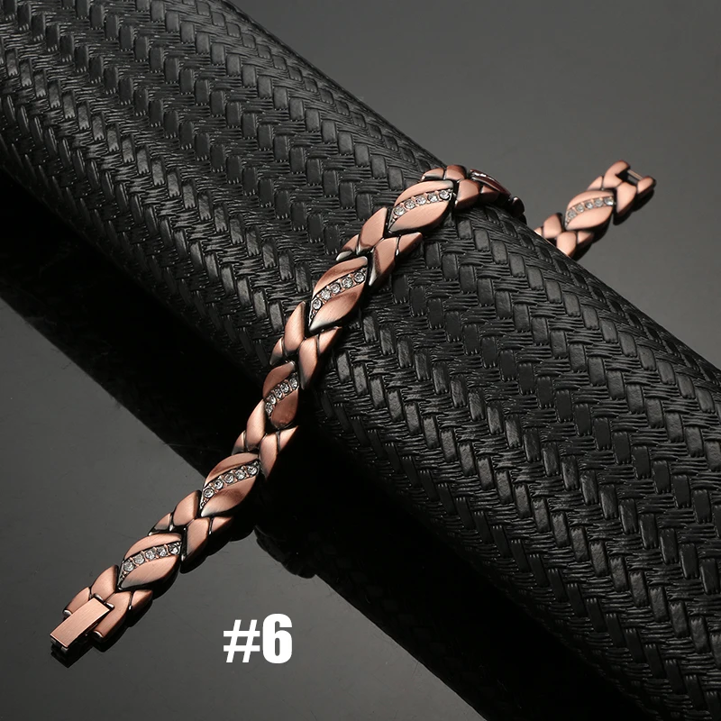 Vintage Copper Magnetic Bracelets For Women Pain Relief Pure Copper Adjustable Bio Energy Blood Pressure Accessory Bracelet