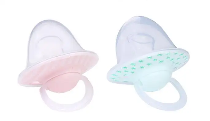 Infant Silicone Baby Pacifier Nipple Baby Pacifiers Dummy Newborn Soother Toddler Holder nipple White Pink Nipple Pacifier