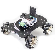 20KG Big Load 4WD All Metal Mecanum Wheel Omni Robot Car Chassis Kit Platform with DC 12V Encoder Motor for Arduino DIY Project