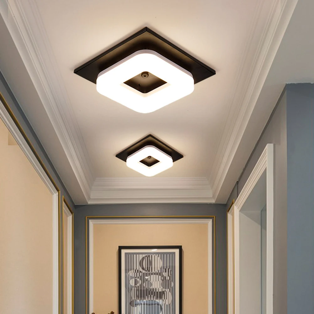 Потолочный светильник светодиодный светильник для гостиной квадратной формы прихожая поверхностного монтажа интерьер Artpad балкон флеш современный крыльцо 12 вт для дома